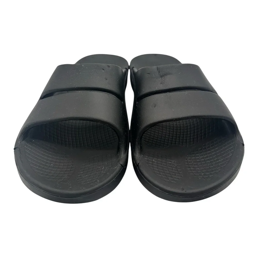OOFOS Ooahh Slide Sandal‎ Men's Black Recovery Comfort EU 40 / M 7 W 9